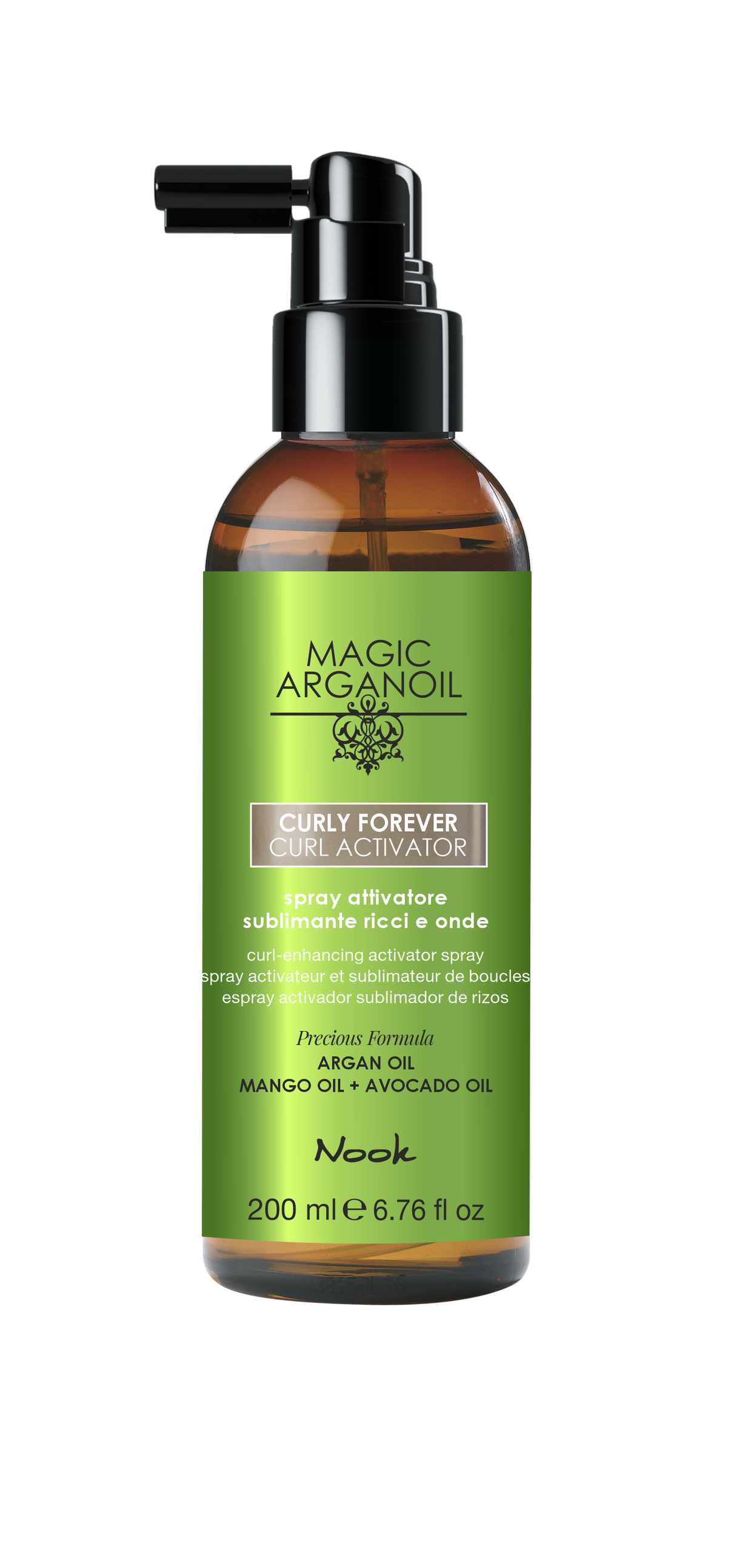 Nook Magic ArganOil Curly Forever Curl Activator Spray Activator de Bucle 200ml