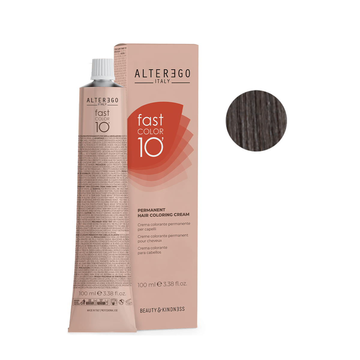 AlterEgo Fast Color 10 Min Vopsea Păr Permanentă 100ml - Acoperire 100%