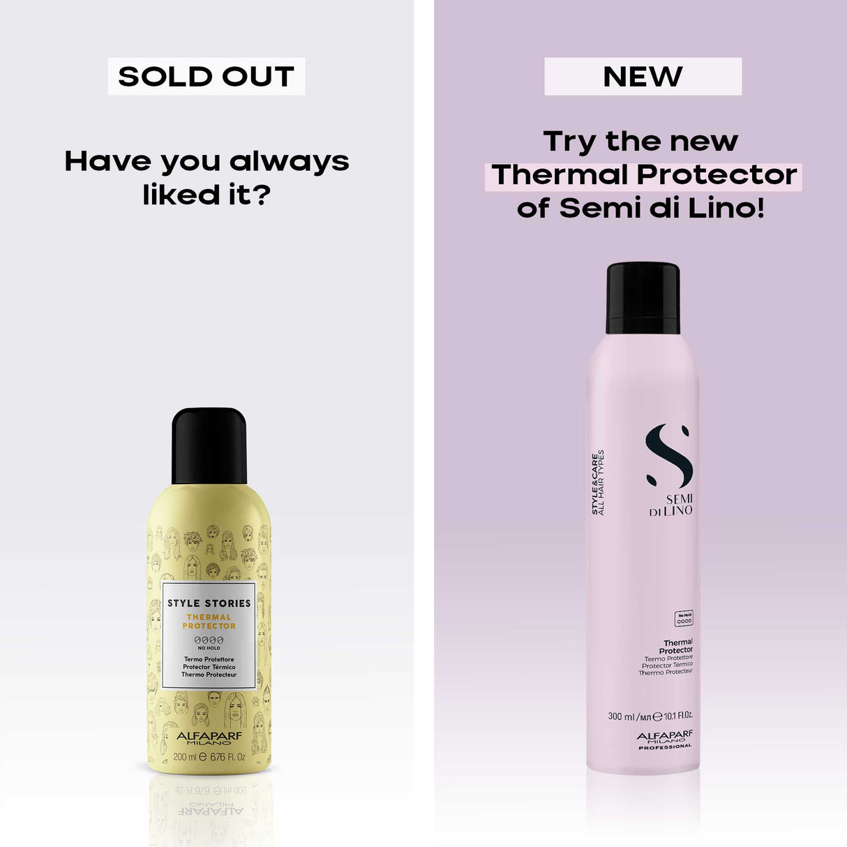 Alfaparf Milano Semi Di Lino Style&Care Spray Termoprotector 300ml – Protecție Avansată împotriva Căldurii, Strălucire Instantă și Îngrijire Urbană pentru Părul Tău