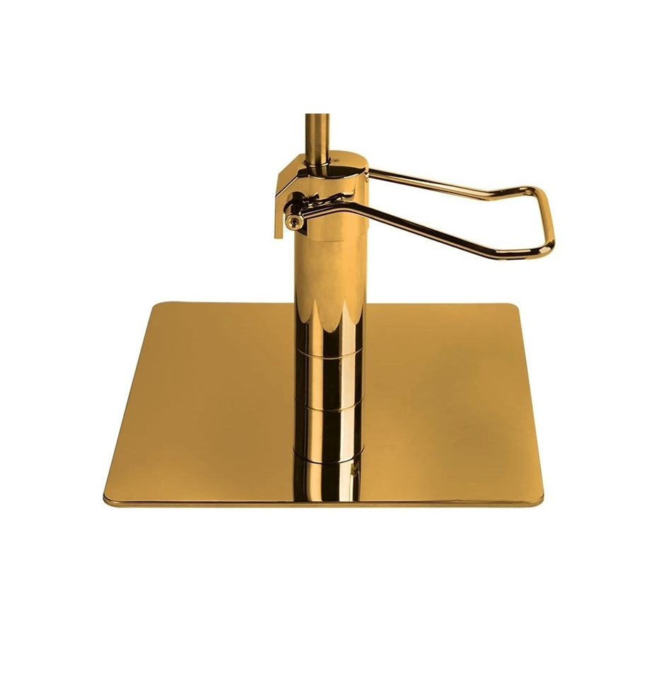 Ayala Lea G1 P-7 Scaun de Coafor Negru cu Bază Pătrată Aurie