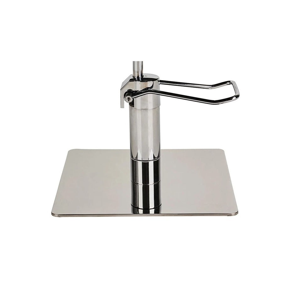 Ayala Thomas 01 P-7 Scaun de Coafor Negru cu Bază Pătrată Argintie