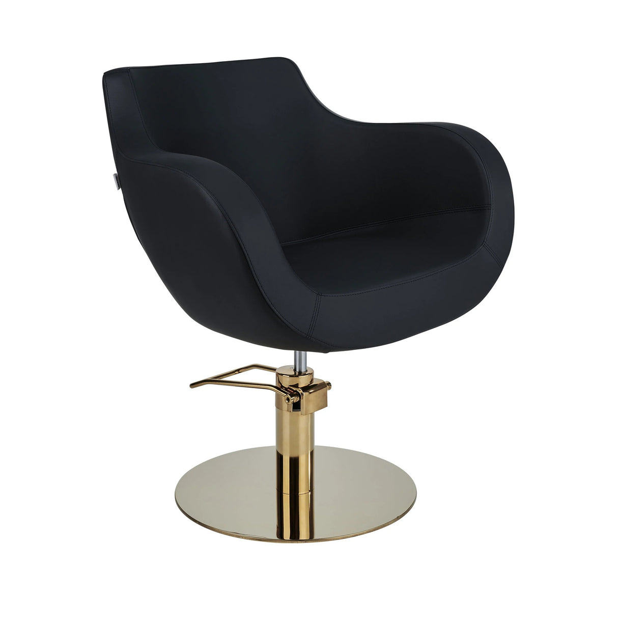 Ayala Thomas G1 P-7 – Scaun de Coafor Premium cu Bază Rotundă Aurie