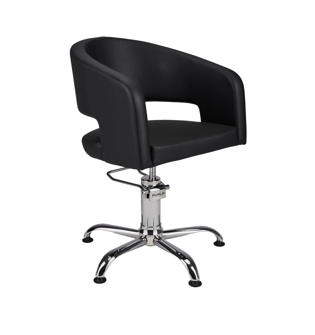 Ayala Zoe 01 P-7 Scaun de Coafor Negru cu Bază pe Picioare