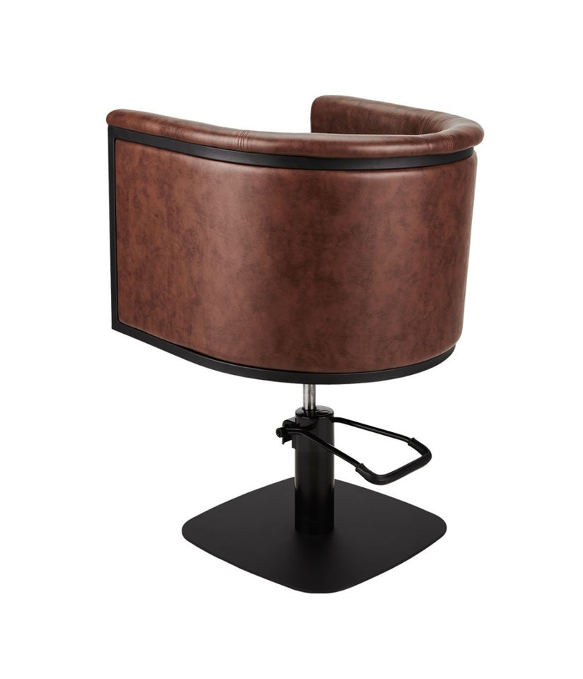 Ayala Gio C1 P-96 Scaun de Coafor Maro cu Bază Pătrată Neagră