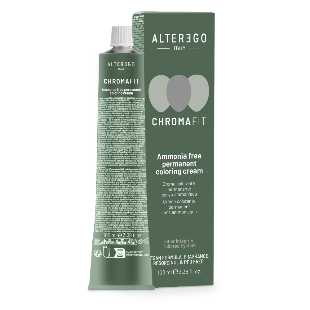 AlterEgo Chromafit – Vopsea de păr profesională fără amoniac, 100 ml