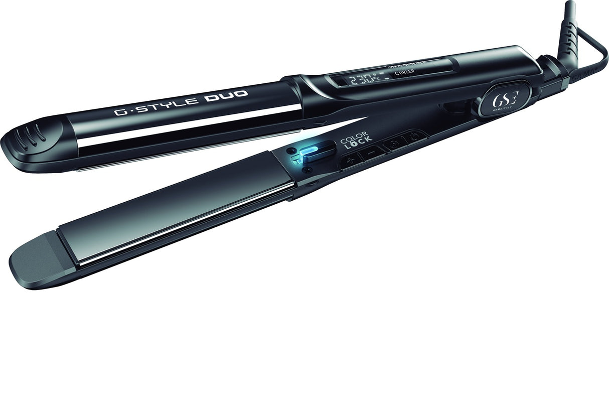 GA.MA G-Style IHT Duo Placă Profesională De Întins Părul cu Plăci din Titan, Tehnologie cu Ioni și 7 Trepte de Temperatură – Îndreptare Rapidă și Protecție Antifrizz până la 230°C