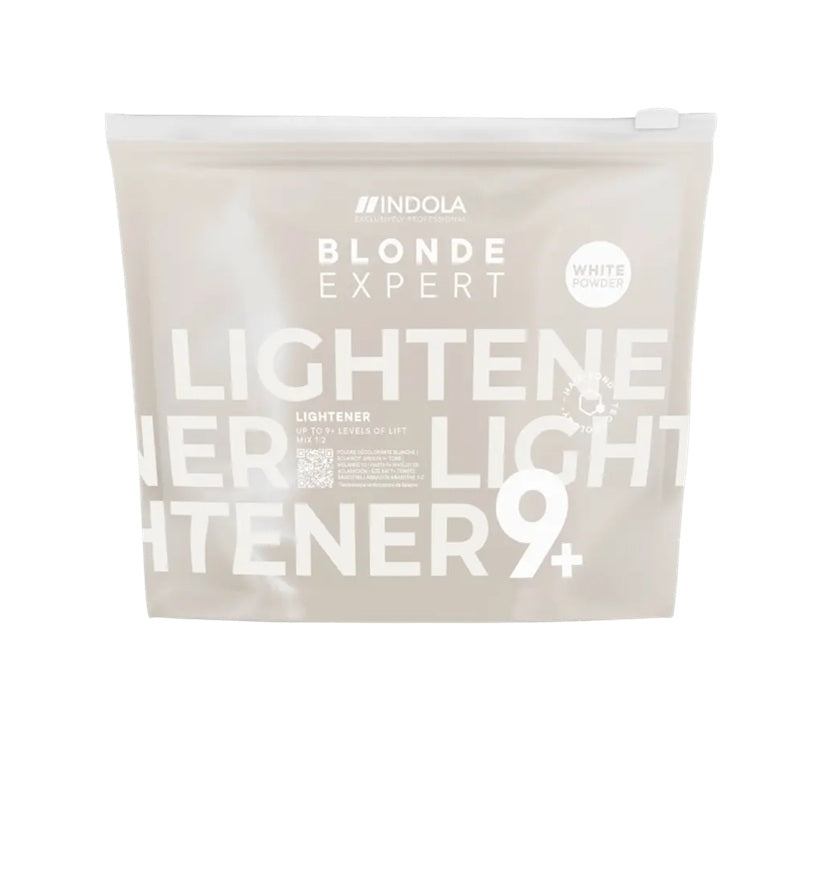 Indola Blonde Expert Lightener 9+ White 450g – Pudră Decolorantă Profesională Albă cu Protecție Maximală și Rezultat Blond Clar, Neutru