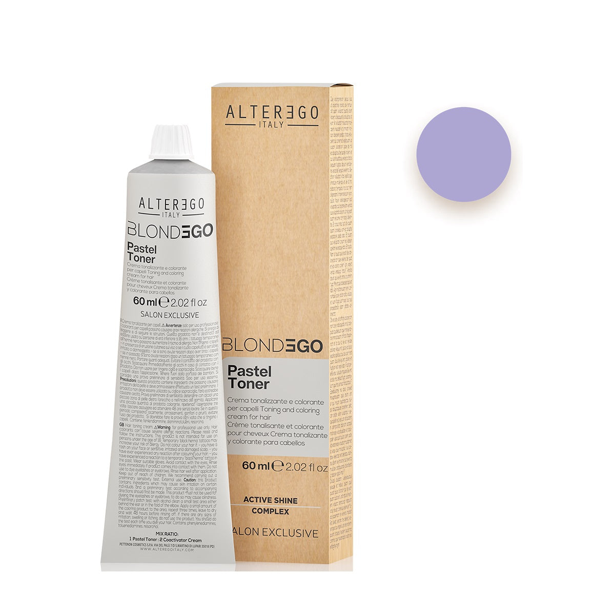 AlterEgo Blondego Pastel Toner Vopsea De Par Semipermanentă 60ml Pentru Păr Decolorat