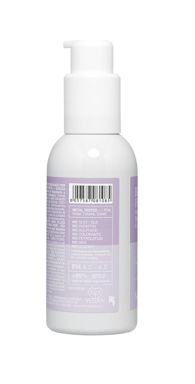 Tratament Organic Fără Clătire Pentru Strălucirea Și Hidratarea Părului Tern, Uscat Și Lipsit De Strălucire Nook Beauty Family Harmony Instant Illuminating Hair Leave-In Fluid 125ml
