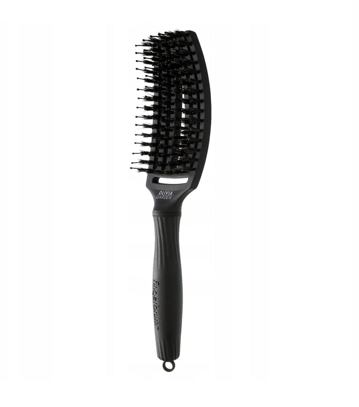 Olivia Garden Perie Curbată Fingerbrush Mediu Full Black