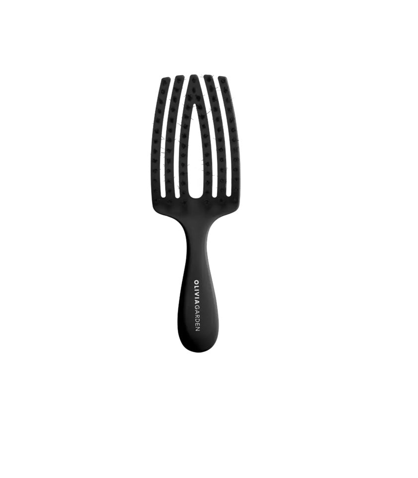 Olivia Garden Fingerbrush Combo Kids Black – Perie Profesională pentru Copii