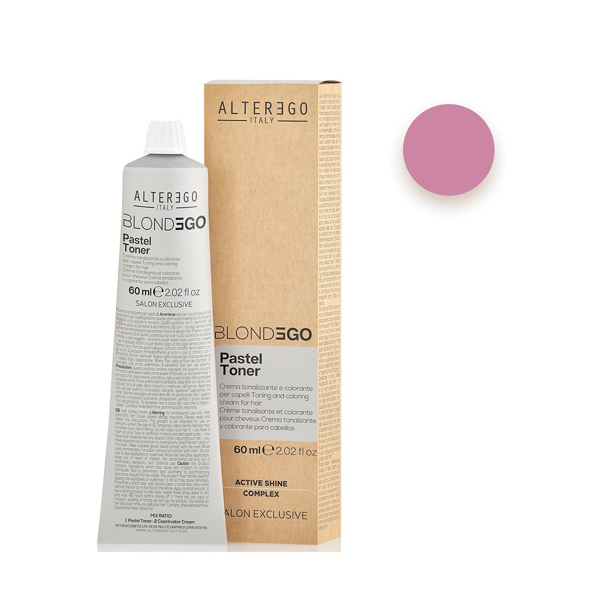AlterEgo Blondego Pastel Toner Vopsea De Par Semipermanentă 60ml Pentru Păr Decolorat