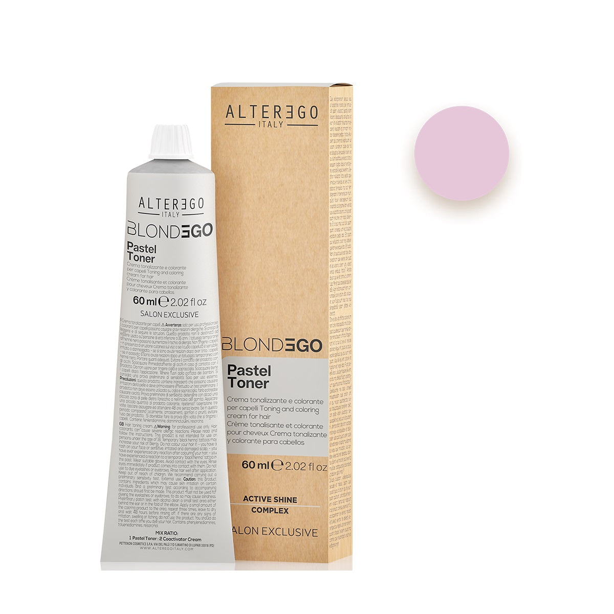 AlterEgo Blondego Pastel Toner Vopsea De Par Semipermanentă 60ml Pentru Păr Decolorat