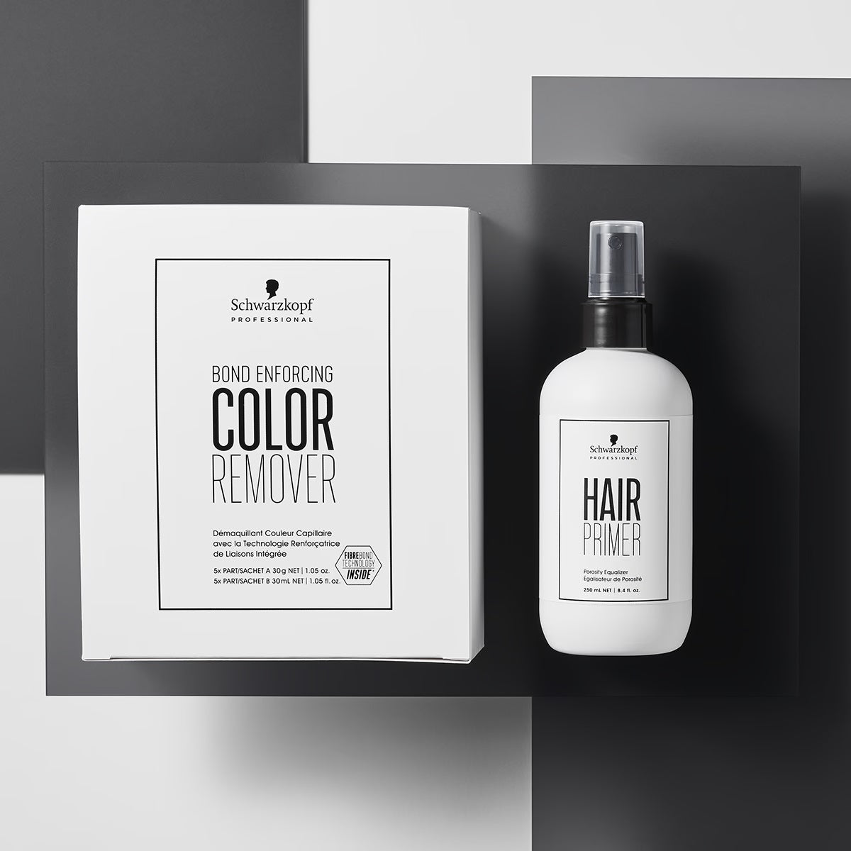 Pachet Schwarzkopf Color Remover & Hair Primer – decapant profesional și primer pentru păr vopsit.