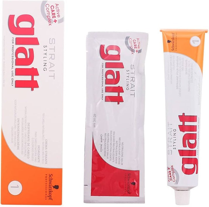 Schwarzkopf Strait Styling Glatt Kit No. 1 – Tratament Profesional pentru Îndreptarea Părului Cret și Vopsit