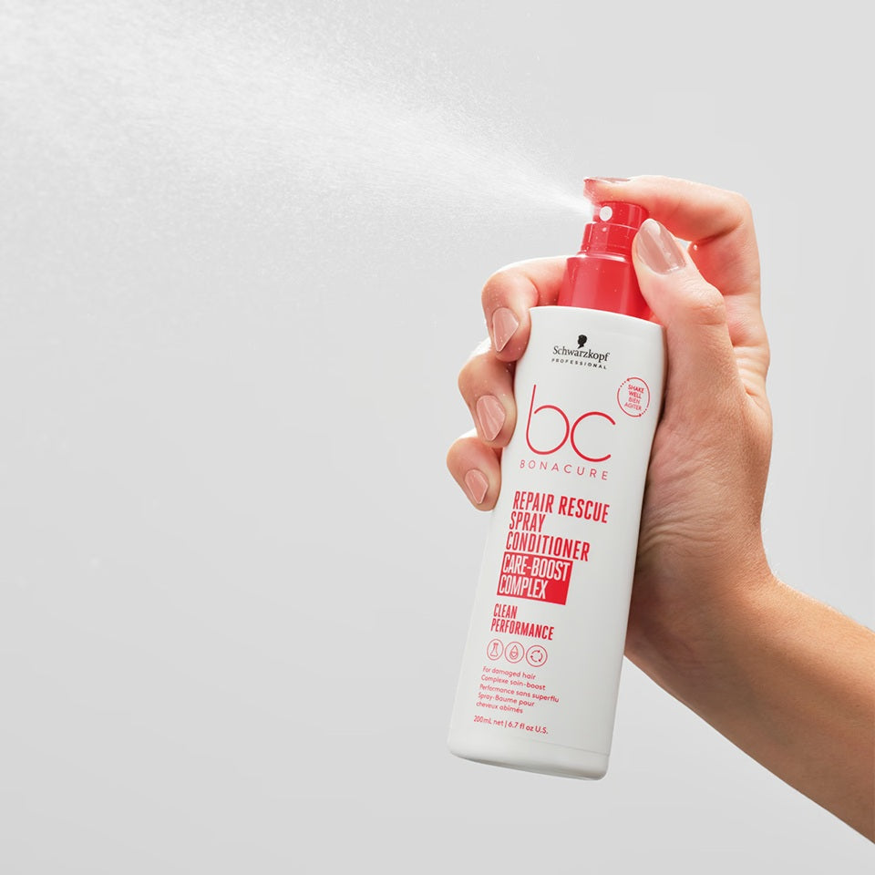 Schwarzkopf Professional BC Bonacure Repair Rescue Spray Conditioner 200ml – Balsam Leave-In Bifazic Profesional pentru Regenerare Instantă, Hidratare Intensivă și Păr Ușor de Coafat