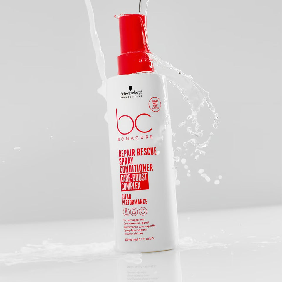 Schwarzkopf Professional BC Bonacure Repair Rescue Spray Conditioner 200ml – Balsam Leave-In Bifazic Profesional pentru Regenerare Instantă, Hidratare Intensivă și Păr Ușor de Coafat