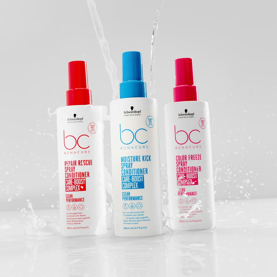 Schwarzkopf Professional BC Bonacure Repair Rescue Spray Conditioner 200ml – Balsam Leave-In Bifazic Profesional pentru Regenerare Instantă, Hidratare Intensivă și Păr Ușor de Coafat