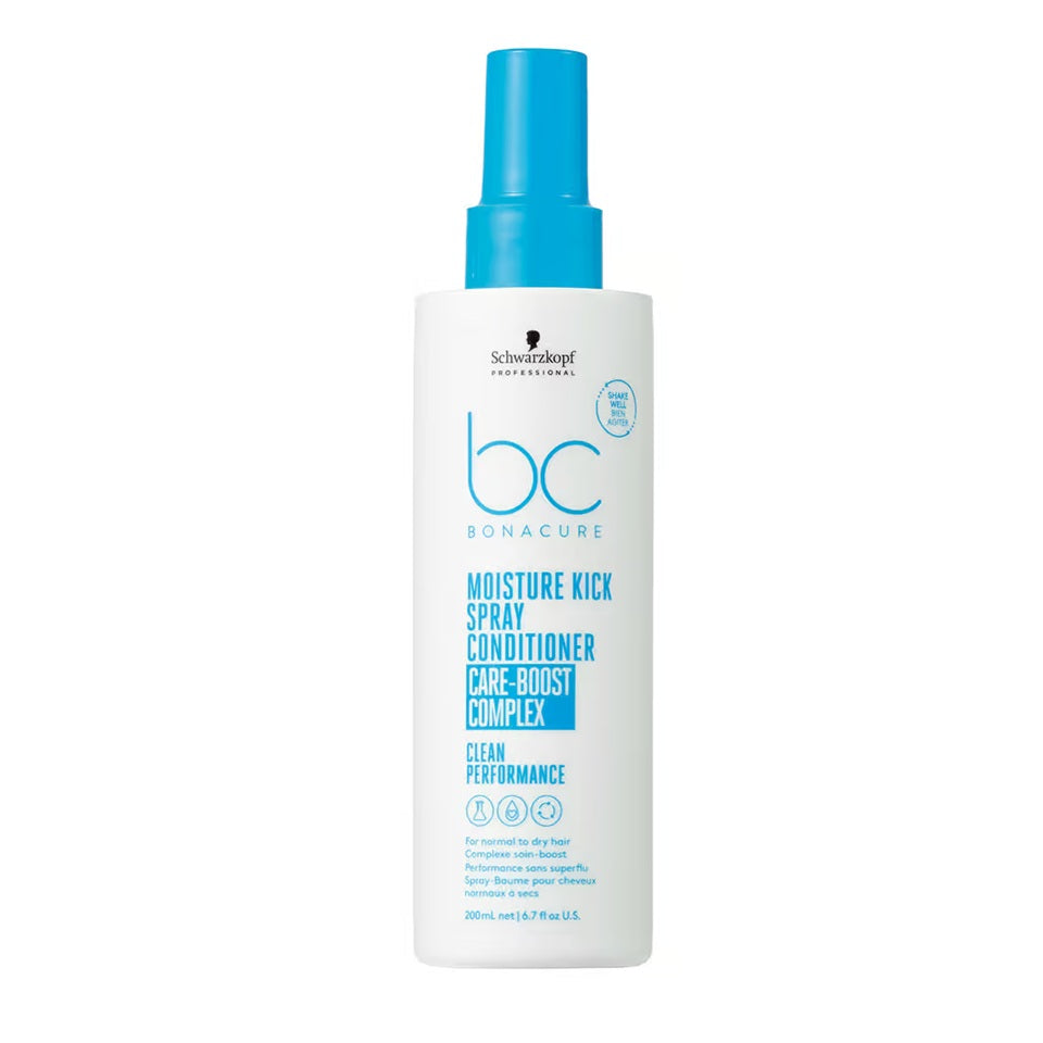 Schwarzkopf Professional BC Bonacure Moisture Kick Spray Conditioner – Balsam Leave-in Profesional pentru Păr Uscat, Deshidratat sau Cret, cu Hidratare Instantă și Descurcare Imediată