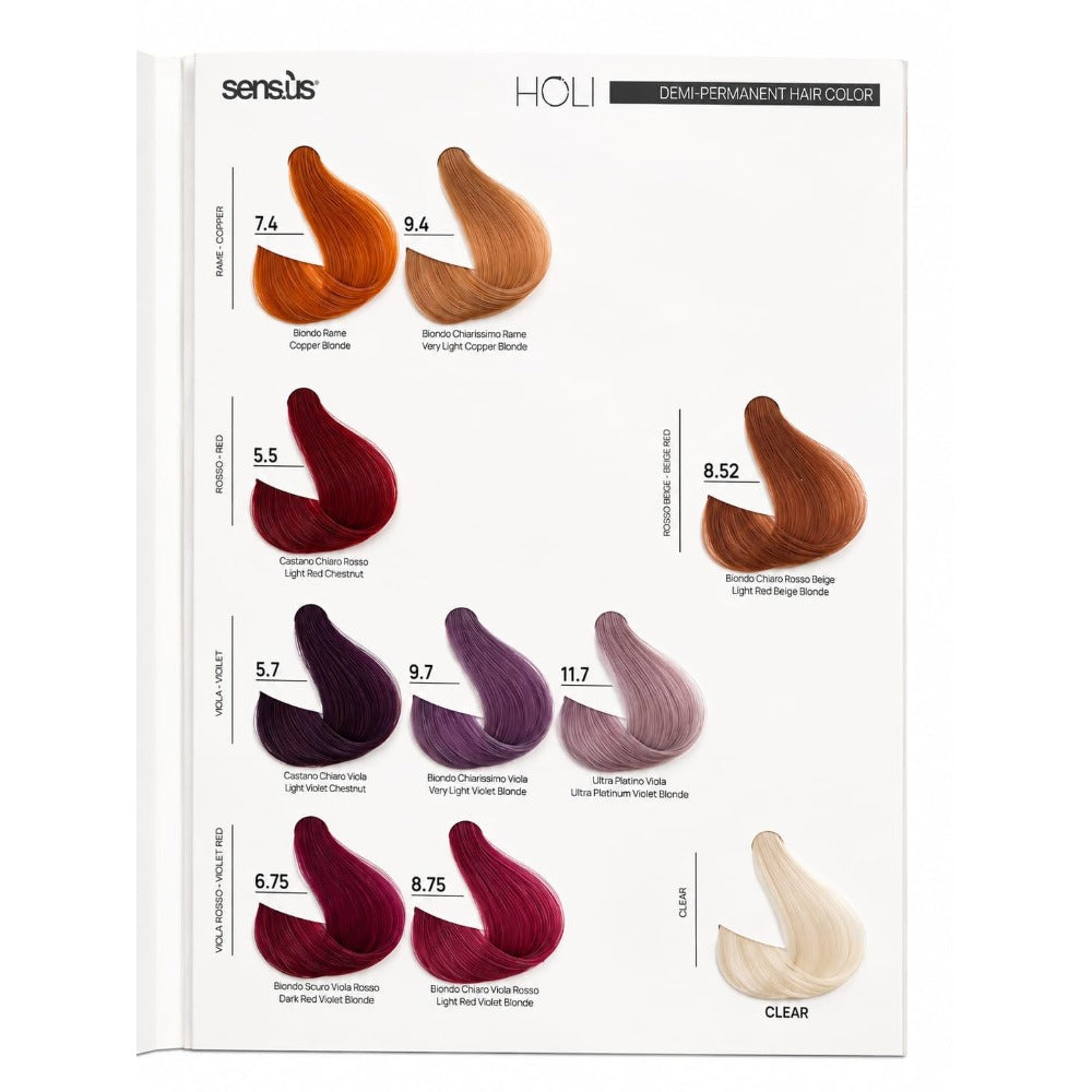 Sensus Holi Catalog Nou culori vopsea lichida demi permanenta