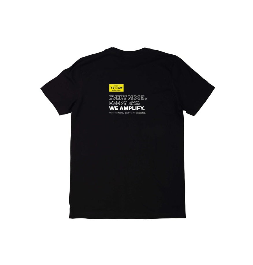 Yellow Professional Tricou din Bumbac pentru Femei S/M Negru