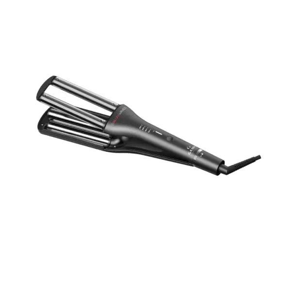 GA.MA Salon Silk Waves Placă de Ondulat cu Plăci Ceramice, Temperatură Reglabilă 160–220°C, Pentru Onduleuri Moi, Strălucitoare și Coafuri cu Volum