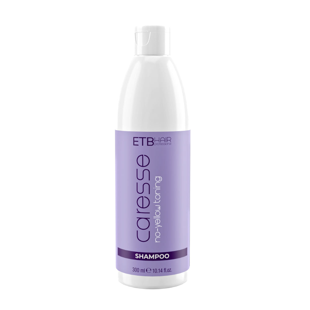 Șampon Neutralizator ETB Caresse No-Yellow – pentru un Blond Rece, Strălucitor și Fără Tonuri Galbene