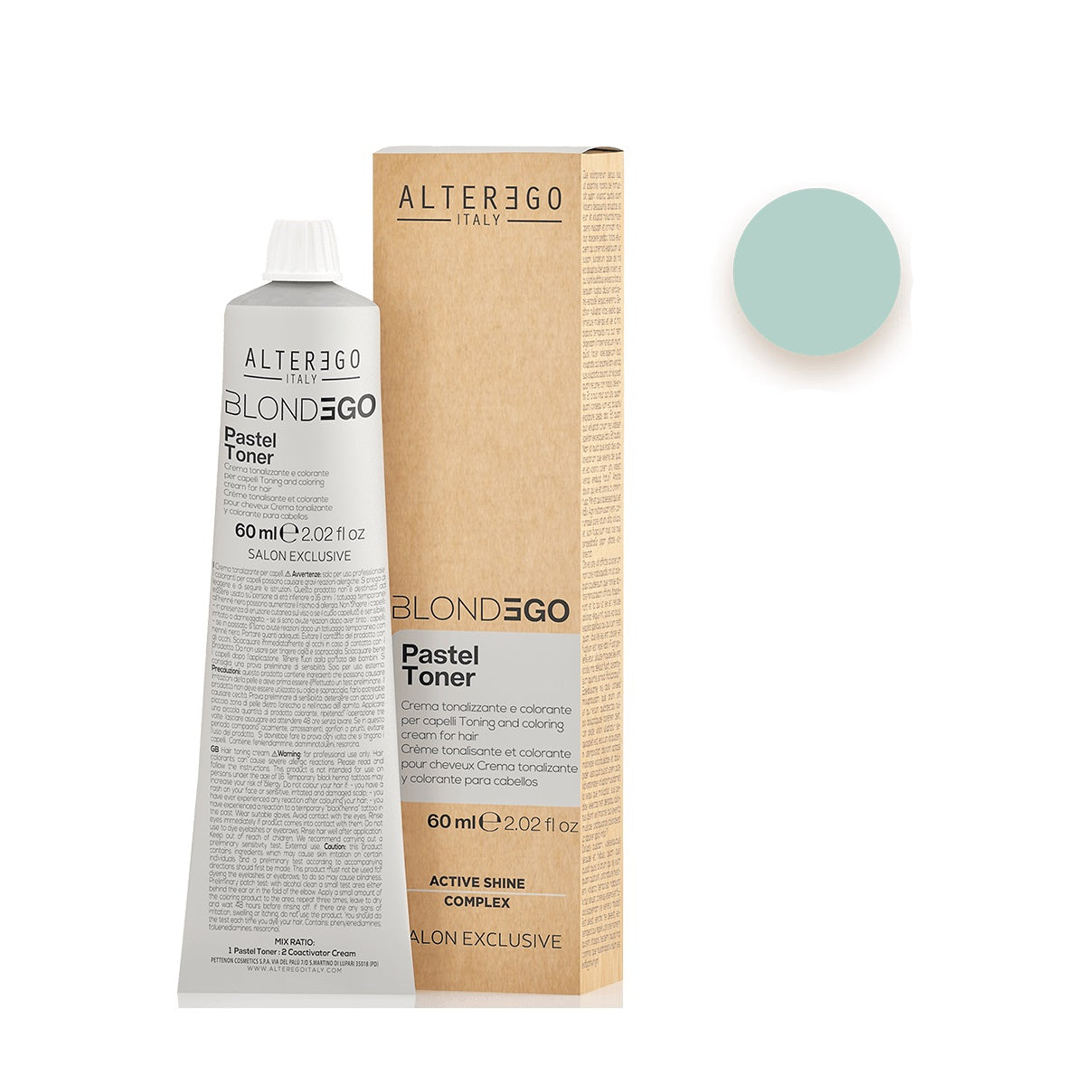 AlterEgo Blondego Pastel Toner Vopsea De Par Semipermanentă 60ml Pentru Păr Decolorat