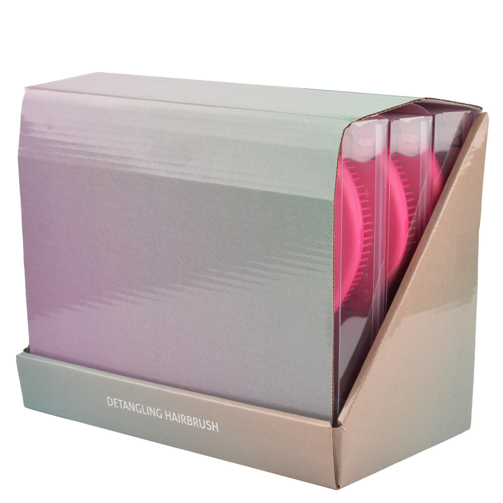 ETB Hair Display Profesional cu 9 Perii Pink pentru Descâlcirea Părului