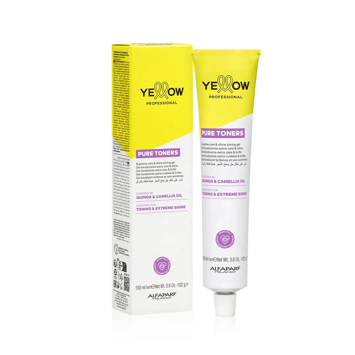 Yellow Professional Pure Toners Gel Tonifiant Demi-Permanent pentru Păr Blond sau Decolorat 100ml
