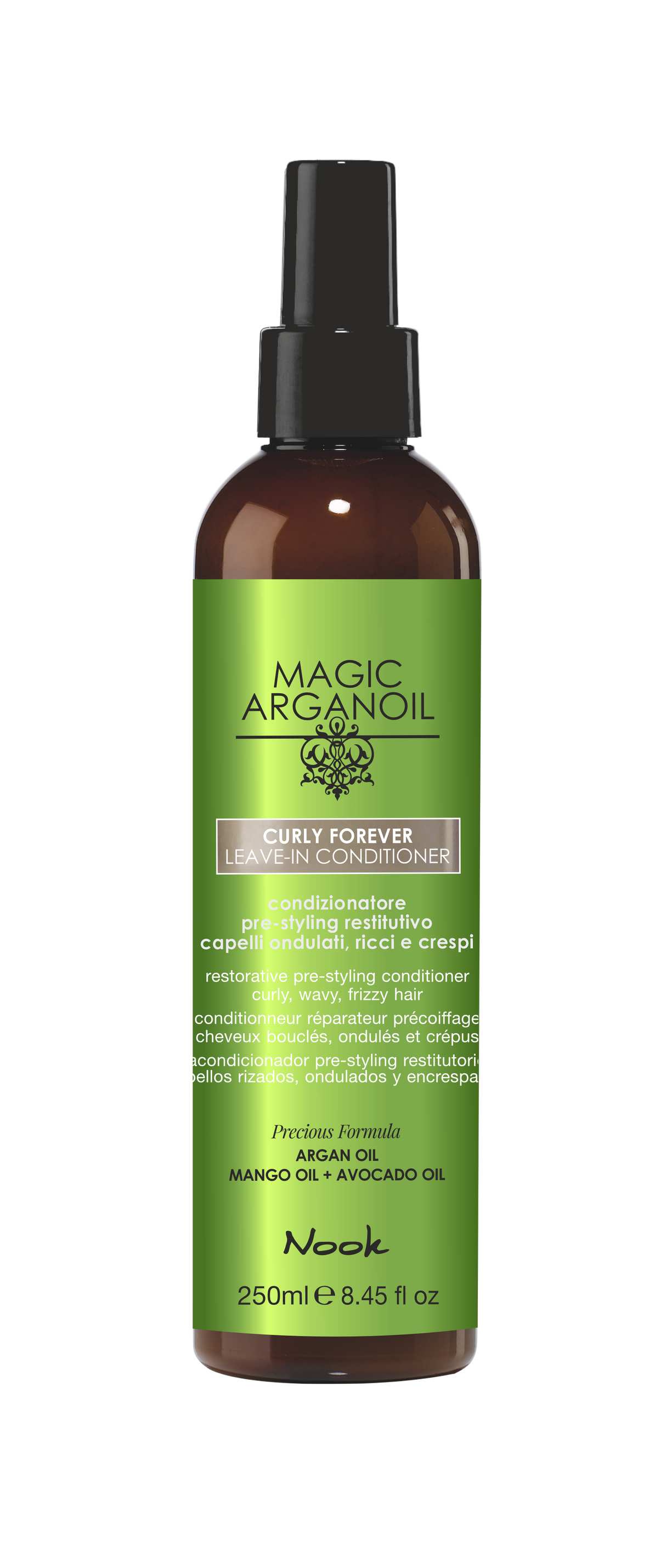Nook Magic ArganOil Curly Forever Leave-In Conditioner Balsam Fără Clătire pentru Păr Creț și Ondulat 250 ml