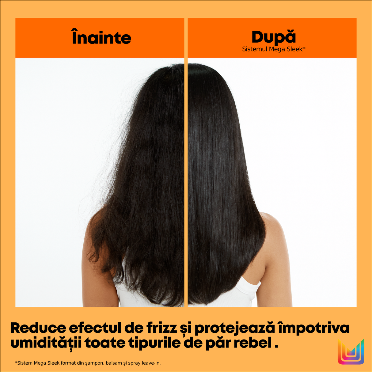 Șampon Profesional Netezire & Anti-Frizz Matrix Total Results Mega Sleek – Cu Unt de Shea 300ml