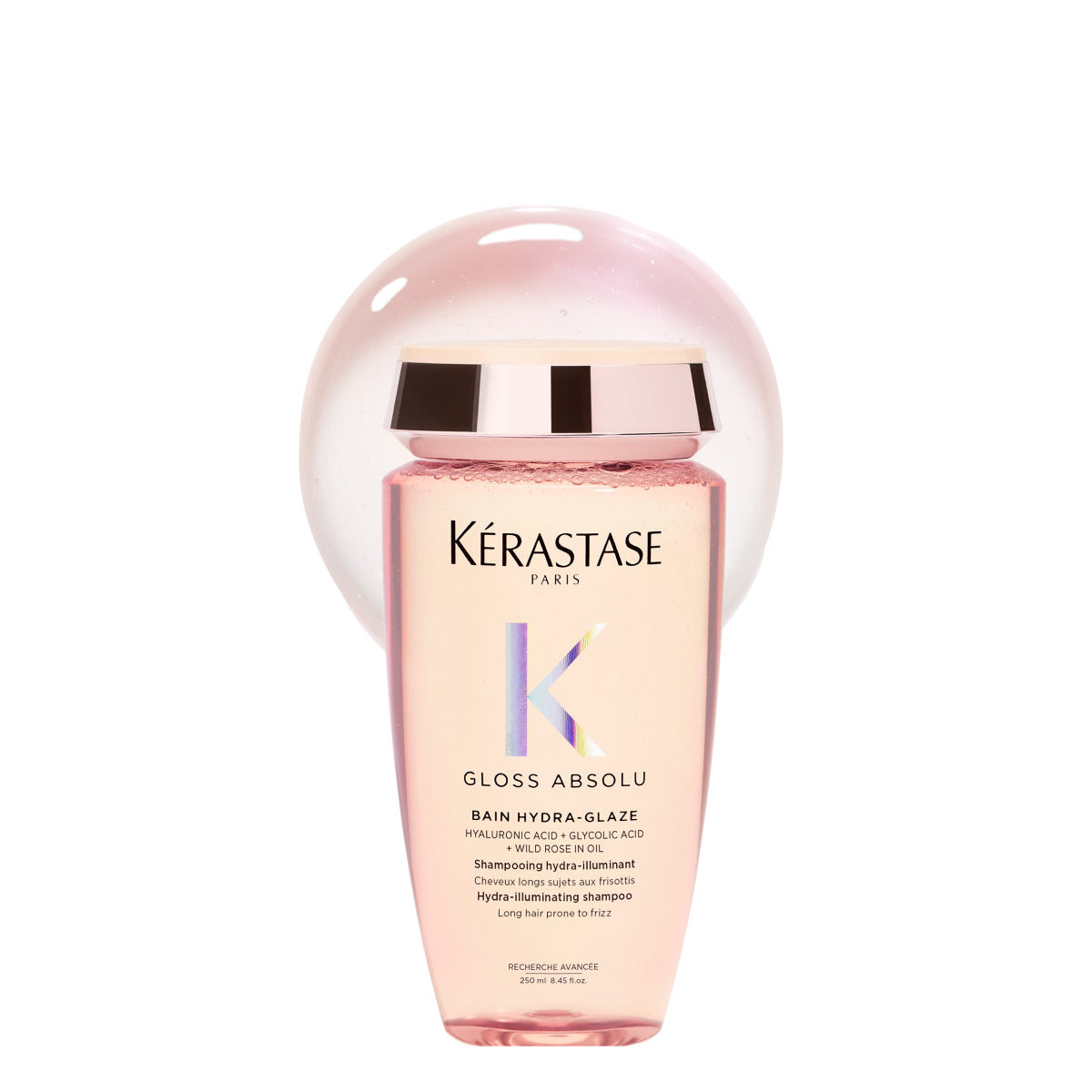 Kérastase Gloss Absolu Bain Hydra-Glaze – Șampon Hidratant Iluminator pentru Păr Lung, Predispus la Electrizare 250ml