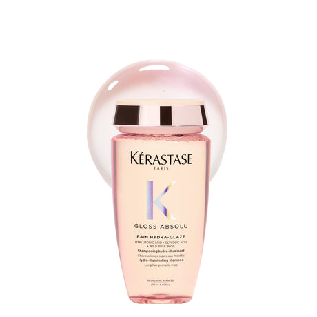 Kérastase Gloss Absolu Bain Hydra-Glaze – Șampon Hidratant Iluminator pentru Păr Lung, Predispus la Electrizare 250ml