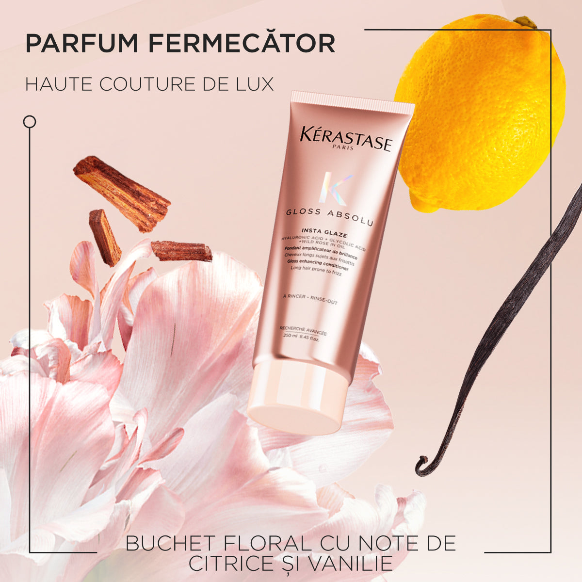 Kérastase Gloss Absolu Insta Glaze – Balsam pentru Strălucire Sublimă și Anti-Electrizare 250ml