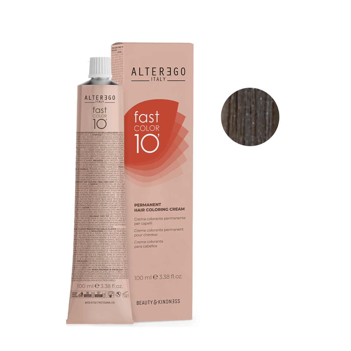 AlterEgo Fast Color 10 Min Vopsea Păr Permanentă 100ml  - Acoperire 100%