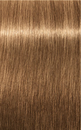 Șuviță de păr drept, în nuanța blond închis cu reflexe aurii și aspect mătăsos