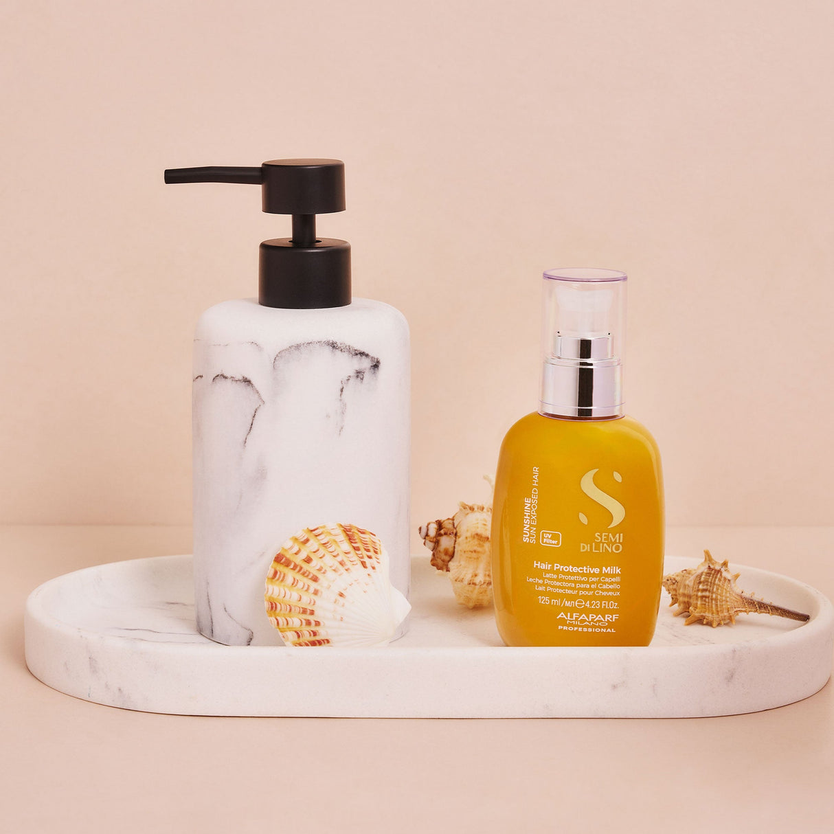 Alfaparf Milano Semi di Lino Sunshine Leave-In 125ml – Tratament hidratant cu filtru UV pentru păr expus la soare