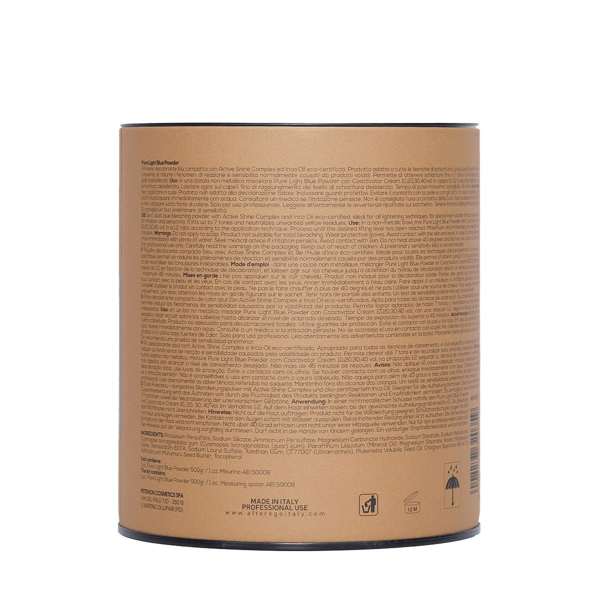 Pudră Decolorantă AlterEgo Pure Light Blue Powder - Compactă Deschide  7 Tonuri 500g