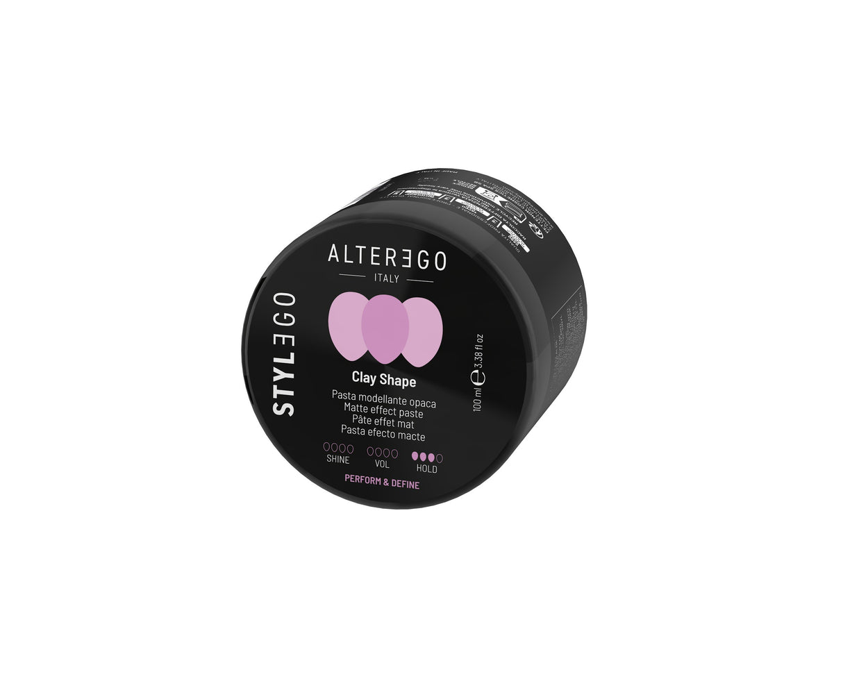 AlterEgo StylEgo Clay Shape – Pastă Mată Flexibilă pentru Textură Naturală și Fixare de Durată 100 ml