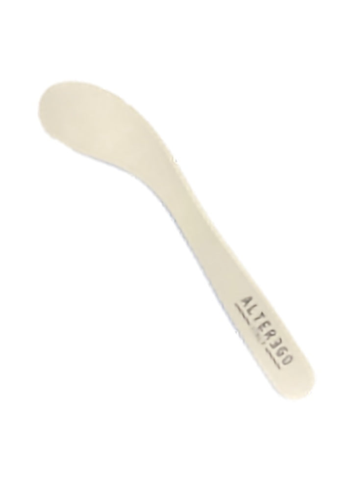 AlterEgo Spatulă Albă din Bambus – Accesoriu Profesional pentru Aplicare Igienică și Precisă