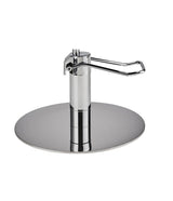 Ayala Gio 01 – Scaun de Coafor Maro cu Bază Rotundă Argintie