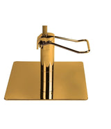 Ayala Holly G1 P-7 Scaun de Coafor Negru cu Cusături Fine Negre și Bază Pătrată Aurie