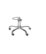 Ayala Holly 01 P-7 Scaun de Coafor Negru cu Cusături Aurii și Bază pe Roti Cromate