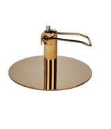 Ayala Holly G1 P-7 Scaun de Coafor Negru cu Cusături Aurii și Bază Rotundă Aurie