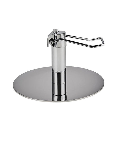 Ayala Lea 01 P-7 Scaun de Coafor Elegant cu Bază Rotundă Cromată Argintie