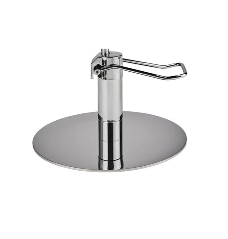 Ayala Loft 01 P-5 Scaun de Coafor Maro cu Bază Rotundă Argintie