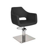 Ayala Marea 01 P-7 Scaun de Coafor cu Bază Pătrată Argintie