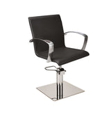 Ayala Partner 01 P-7 Scaun de Coafor cu Bază Pătrată Argintie