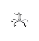 Ayala Pako 01 P-7 Scaun de Coafor cu Bază pe Roți Argintii